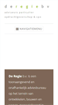 Mobile Screenshot of deregie.nl